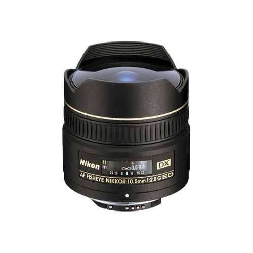 Nikon Fisheye-Nikkor - Oeil-de-poisson - 10.5 mm - f/2.8 G ED AF DX - Nikon F - pour Nikon D1, D100, D1H, D1X, D200, D2H, D2X, D2Xs, D50, D5300, D70, D70s, D7100, D810