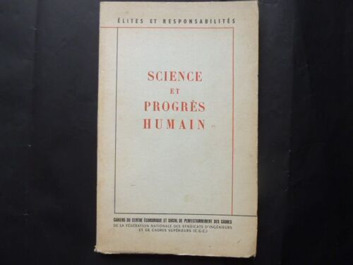 Science Et Progrès Humain.