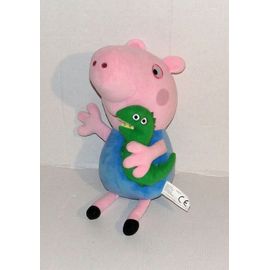 Peluche Peppa Pig George Avec Son Doudou Dragon Vert Bandai 2003