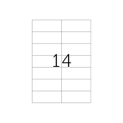 HERMA Special - Papier - mat - auto-adhésif permanent - jaune - 105 x 42.3 mm 280 étiquette(s) (20 feuille(s) x 14) étiquettes