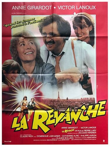 La Revanche  - Véritable Affiche De Cinéma Pliée - Format 120x160 Cm - De Pierre Lary Avec Annie Girardot, Victor Lanoux, Claude Rich, Catherine Alric, Jean-Pierre Sentier, Didier Flamand - 1981