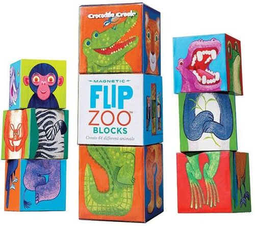 Crocodile Creek Magnetic Blocks/Rainforest Ani Bloc Puzzle