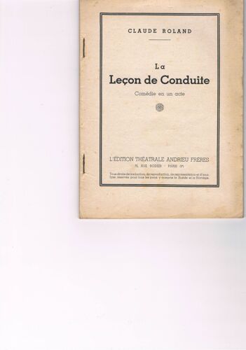 La Leçon De Conduite