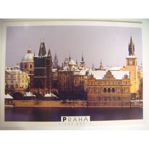 Carte Postale De Prague Sous La Neige