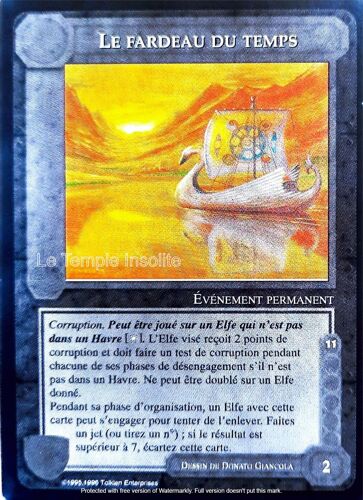 Carte Le Seigneur Des Anneaux : Les Sorciers - Le Fardeau Du Temps 1996