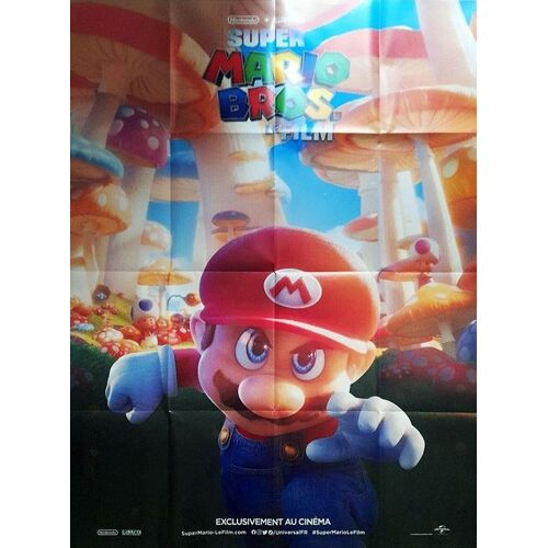 Super Mario Bros, Le Film - Affiche Originale De Cinéma - Format 120x160 Cm - Un Film De Michael Jelenic, Aaron Horvath Avec Les Voix De Chris Pratt, Anya Taylor-Joy, Charlie Day - Année 2023