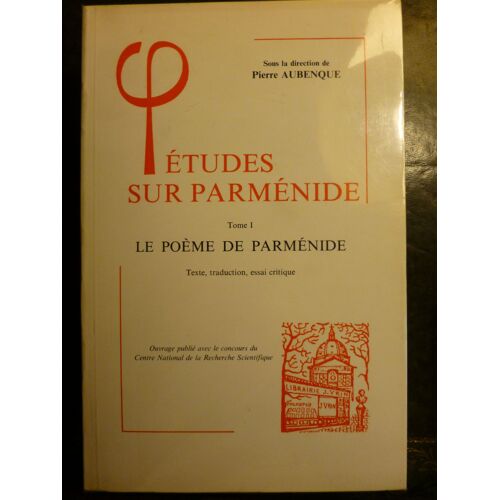 Études Sur Parménide