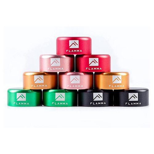 10 Pcs Metal Colorful Footswitch Toppers One-Step Installation Protection Cap For Guitar Effects P