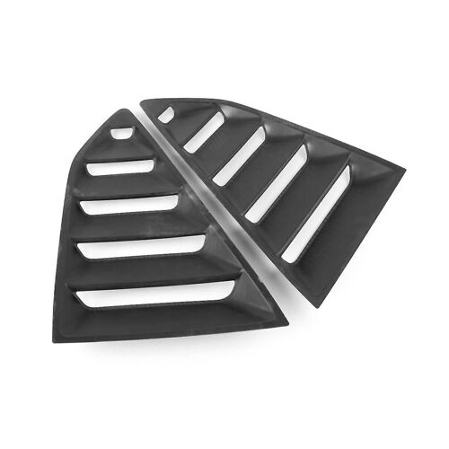 Carbon Fiber 1/4 Rear Side Vent Quarter Window Louver Shutter Cover Trim For 2016-2022