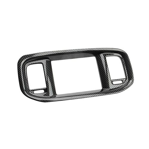 Car Carbon Fiber Center Console Dashboard Navigation Air Conditioner Outlet Cover Trim Panel For Ch
