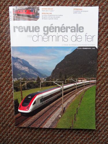 Revue Generale Des Chemins De Fer N°213-Fevrier 2012