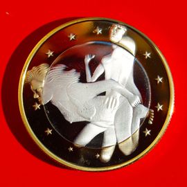 Pièce De Monnaie Sex Euro Argent Or Kamasutra M10 - Neuve