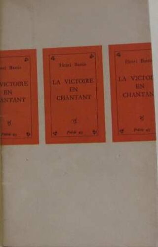 La Victoire En Chantant