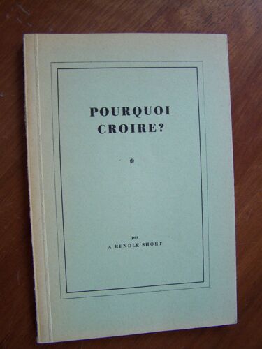 Pourquoi Croire?