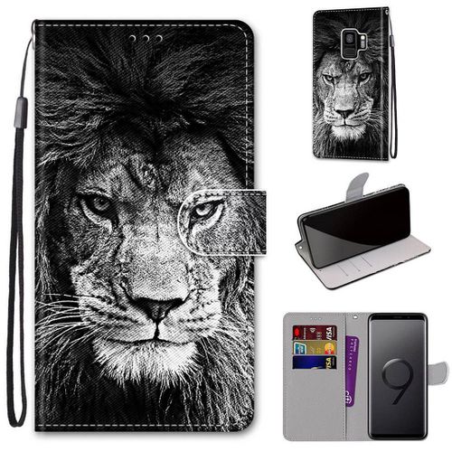 Samsung Galaxy S9 Plus Coque, Saturcase Beau Pu Cuir Magnétique Flip Portefeuille Support Porte-Carte Dragonne Protecteur Coque Housse Étui Pour Samsung Galaxy S9 Plus (Dh-13)