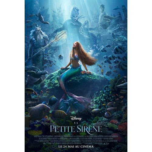 La Petite Sirène - Affiche De Cinéma Originale - 2023 - Taille : 40x60cm