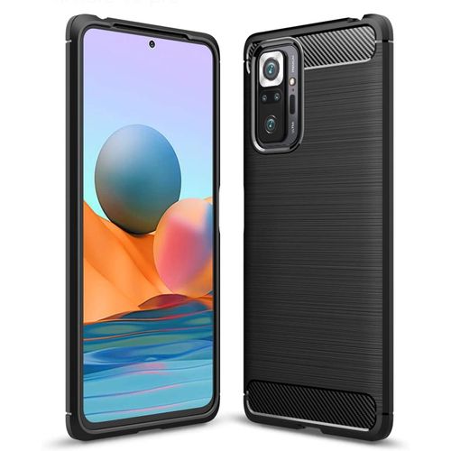 Coque Brossée Noire Xiaomi Redmi Note 10 Pro 4g Carbon Fiber Antichoc - Accessoires Pochette Case Xiaomi Redmi Note 10 Pro 4g