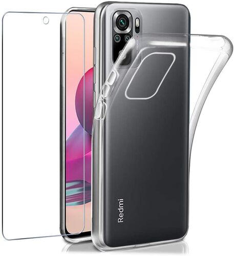 Protection Intégrale 360 Degres Xiaomi Redmi Note 10 4g : Coque Gel De Protection En Tpu Invisible Arrière Transparente Et Protection Écran Classique Xiaomi Redmi Note 10 4g - Accessoires Pochette Case