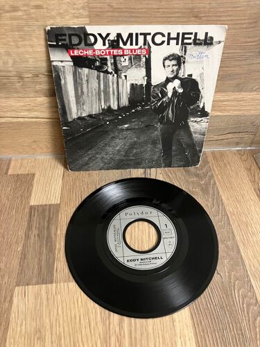 Vinyle 45 Tours -Eddie Mitchell-Lèche-Bottes Blues
