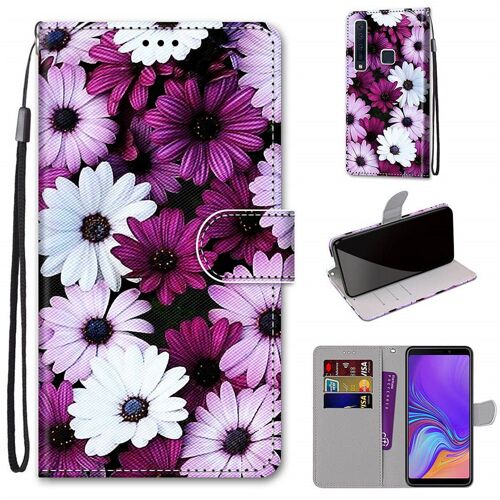 Samsung Galaxy A9 2018 Coque, Saturcase Beau Pu Cuir Magnétique Flip Portefeuille Support Porte-Carte Dragonne Protecteur Coque Housse Étui Pour Samsung Galaxy A9 2018 (Dh-17)