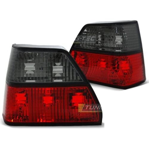 Paire De Feux Arriere Vw Golf 2 83-91 Rouge Fume-27336374