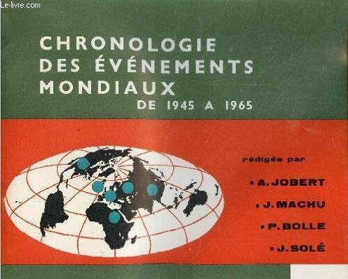 Chronologie Des Événements Mondiaux De 1945 À 1965.