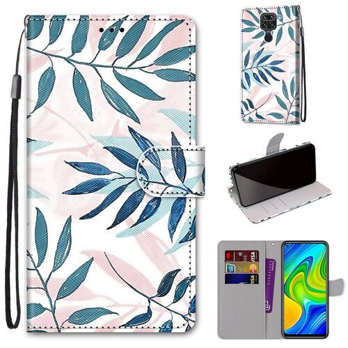 Xiaomi Redmi Note 9 / Redmi 10x 4g Coque, Saturcase Beau Pu Cuir Magnétique Flip Portefeuille Support Porte-Carte Dragonne Protecteur Coque Housse Étui Pour Xiaomi Redmi Note 9 / Redmi 10x 4g (Dh-16)