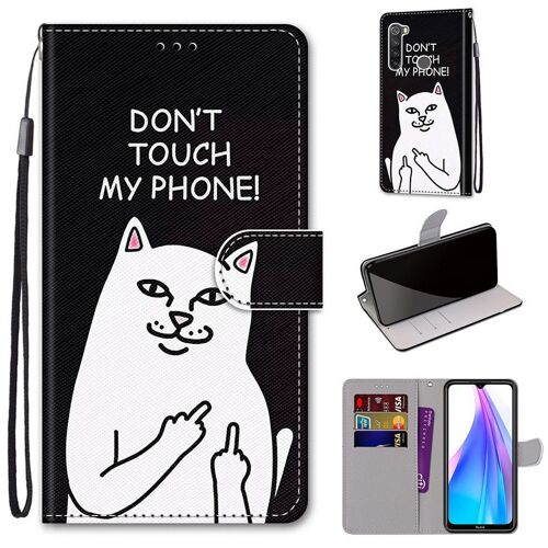 Xiaomi Redmi Note 8t Coque, Saturcase Beau Pu Cuir Magnétique Flip Portefeuille Support Porte-Carte Dragonne Protecteur Coque Housse Étui Pour Xiaomi Redmi Note 8t (Dh-5)