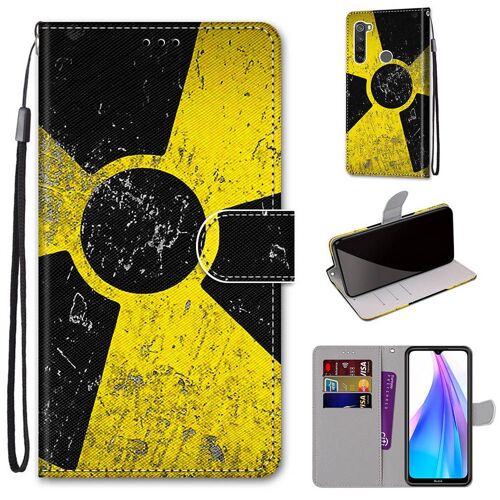 Xiaomi Redmi Note 8t Coque, Saturcase Beau Pu Cuir Magnétique Flip Portefeuille Support Porte-Carte Dragonne Protecteur Coque Housse Étui Pour Xiaomi Redmi Note 8t (Dh-6)