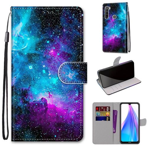 Xiaomi Redmi Note 8t Coque, Saturcase Beau Pu Cuir Magnétique Flip Portefeuille Support Porte-Carte Dragonne Protecteur Coque Housse Étui Pour Xiaomi Redmi Note 8t (Dh-8)