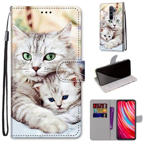 Xiaomi Redmi Note 8 Pro Coque, Saturcase Beau Pu Cuir Magnétique Flip Portefeuille Support Porte-Carte Dragonne Protecteur Coque Housse Étui Pour Xiaomi Redmi Note 8 Pro (Dh-11)