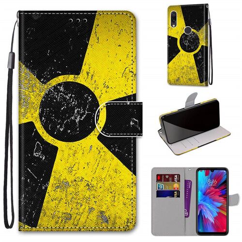 Xiaomi Redmi Note 7 Coque, Saturcase Beau Pu Cuir Magnétique Flip Portefeuille Support Porte-Carte Dragonne Protecteur Coque Housse Étui Pour Xiaomi Redmi Note 7 (Dh-6)