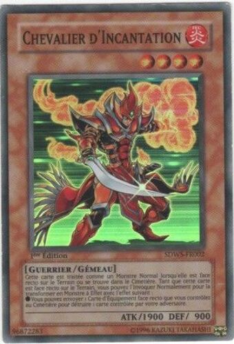 Carte Yu-Gi-Oh! "Chevalier D'incantation" Super Rare Sdws-Fr002