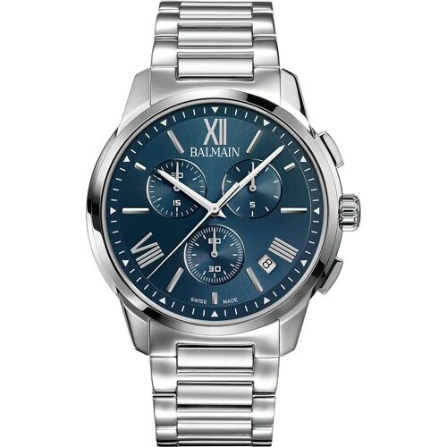 Montre Balmain Madrigal B7481.33.92 42mm - Argent / Bleu