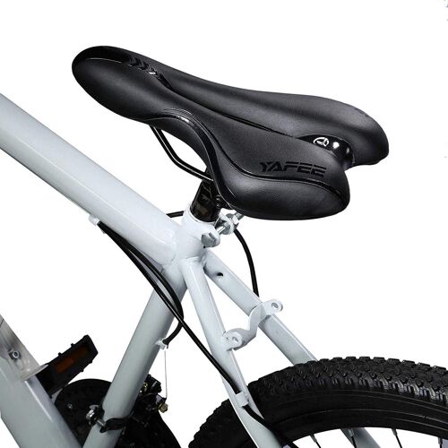Selle Vélo Vtt, Mtb, Noir Siège De Vélo Route De Cyclisme Bmx, Respirant En Pu Cuir, Imperméable, Confortable Bike Saddle