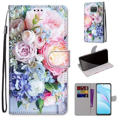 Xiaomi Mi 10t Lite Coque, Saturcase Beau Pu Cuir Magnétique Flip Portefeuille Support Porte-Carte Dragonne Protecteur Coque Housse Étui Pour Xiaomi Mi 10t Lite (Dh-7)