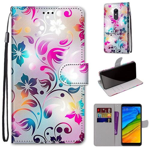 Xiaomi Redmi 5 Plus Coque, Saturcase Beau Pu Cuir Magnétique Flip Portefeuille Support Porte-Carte Dragonne Protecteur Coque Housse Étui Pour Xiaomi Redmi 5 Plus (Dh-18)