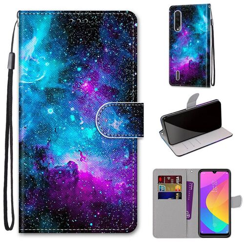 Xiaomi Mi A3 Coque, Saturcase Beau Pu Cuir Magnétique Flip Portefeuille Support Porte-Carte Dragonne Protecteur Coque Housse Étui Pour Xiaomi Mi A3 (Dh-8)