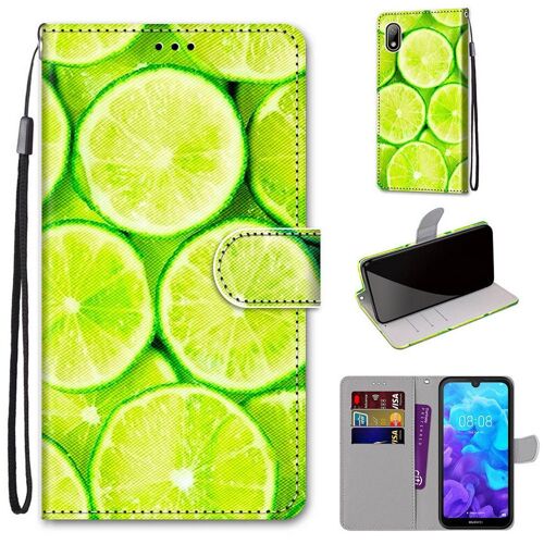 Huawei Y5 2019 Coque, Saturcase Beau Pu Cuir Magnétique Flip Portefeuille Support Porte-Carte Dragonne Protecteur Coque Housse Étui Pour Huawei Y5 2019 (Dh-19)