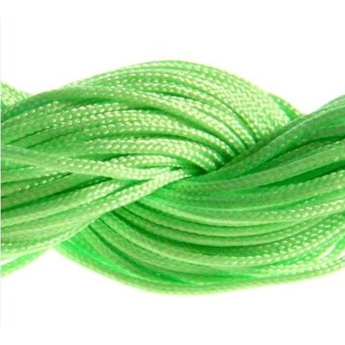 Lot 30 Mètres Fil Nylon Cordon Bijoux 1 Mm Pour Création Shamballa - Vert