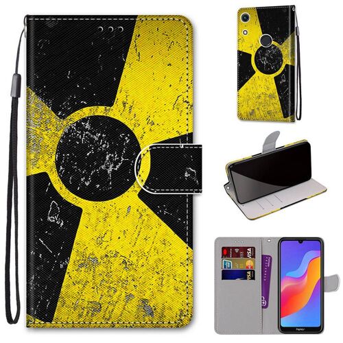 Huawei Y6 2019 / Honor 8a Coque, Saturcase Beau Pu Cuir Magnétique Flip Portefeuille Support Porte-Carte Dragonne Protecteur Coque Housse Étui Pour Huawei Y6 2019 / Honor 8a (Dh-6)