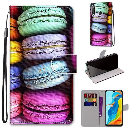 Huawei P30 Lite Coque, Saturcase Beau Pu Cuir Magnétique Flip Portefeuille Support Porte-Carte Dragonne Protecteur Coque Housse Étui Pour Huawei P30 Lite (Dh-3)