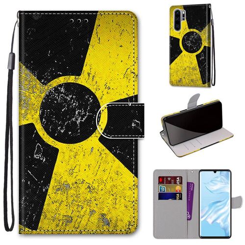 Huawei P30 Pro Coque, Saturcase Beau Pu Cuir Magnétique Flip Portefeuille Support Porte-Carte Dragonne Protecteur Coque Housse Étui Pour Huawei P30 Pro (Dh-6)