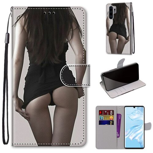 Huawei P30 Pro Coque, Saturcase Beau Pu Cuir Magnétique Flip Portefeuille Support Porte-Carte Dragonne Protecteur Coque Housse Étui Pour Huawei P30 Pro (Dh-1)