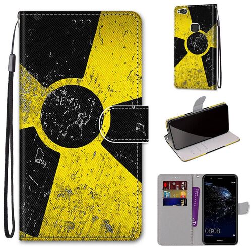 Huawei P10 Lite Coque, Saturcase Beau Pu Cuir Magnétique Flip Portefeuille Support Porte-Carte Dragonne Protecteur Coque Housse Étui Pour Huawei P10 Lite (Dh-6)