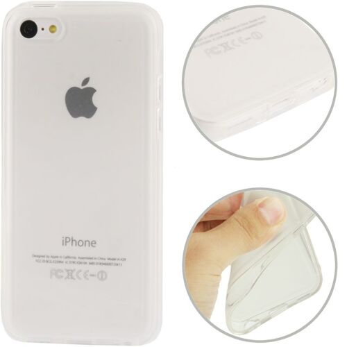 Coque Iphone 5c Housse Silicone Souple Transparent Pour Iphone 5c + Film Iphone 5c Offert