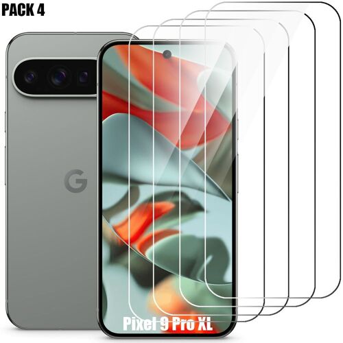 [4 Pièces] Verre Trempé Pour Google Pixel 9 Pro Xl, Protection D'ecran Transparent 9h - E.F.Connection