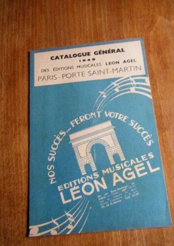 Catalogue Général 1948 Des Éditions Musicales Léon Agel
