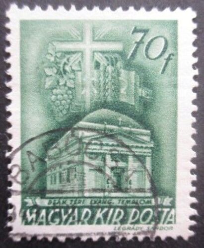 Hongrie N°632 Filigrane G Oblitéré
