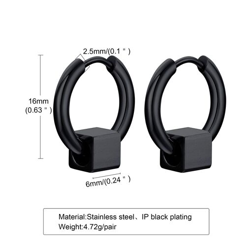 Boucles D'oreilles Huggie À Charnière De Couleurs Assorties Avec Perle Captive Septum Et Lèvre En Acier Inoxydable Pour Femmes Et Hommes